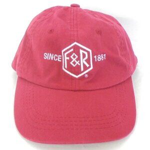 F & R Since 1881 Embroidered Adjustable Red Hat
